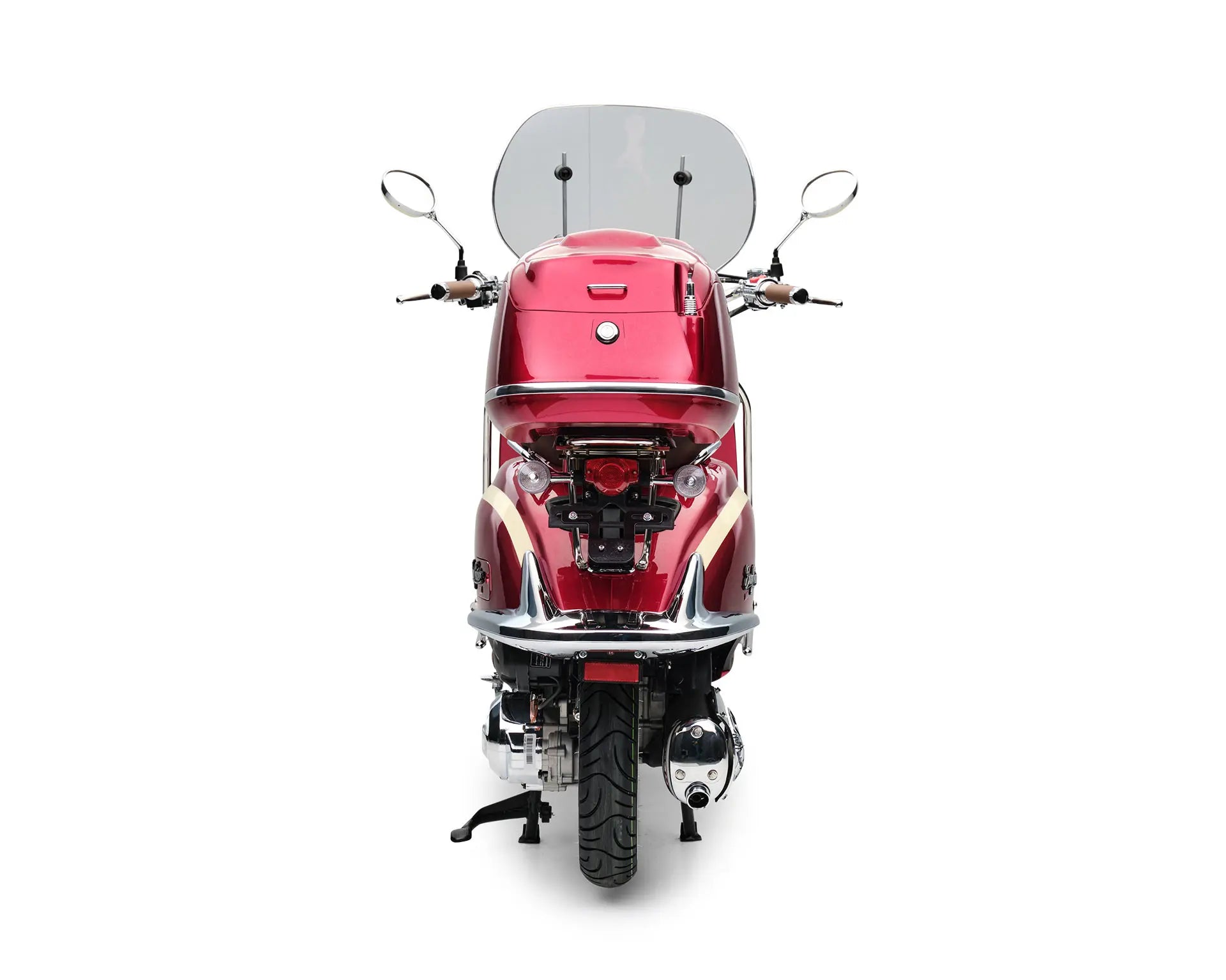 Retro Motorroller EasyCruiser Artemis Rot Beige 125ccm