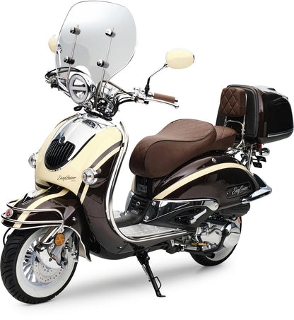 Retro Motorroller EasyCruiser Artemis Braun Beige 125ccm