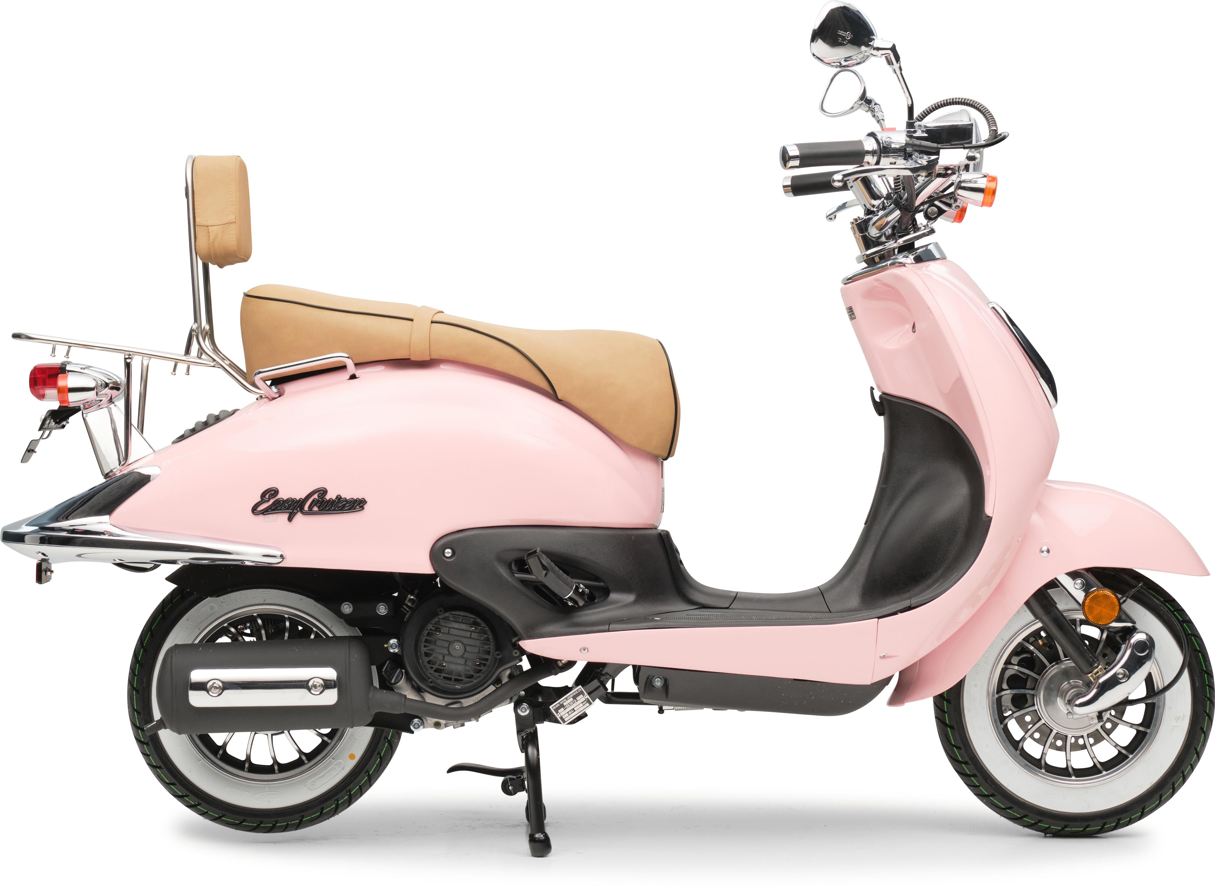 Retro Motorroller EasyCruiser Eco Rosa 50ccm