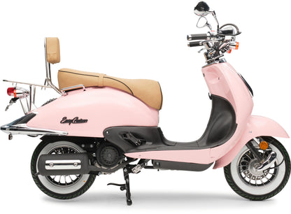 Retro Motorroller EasyCruiser Eco Rosa 50ccm