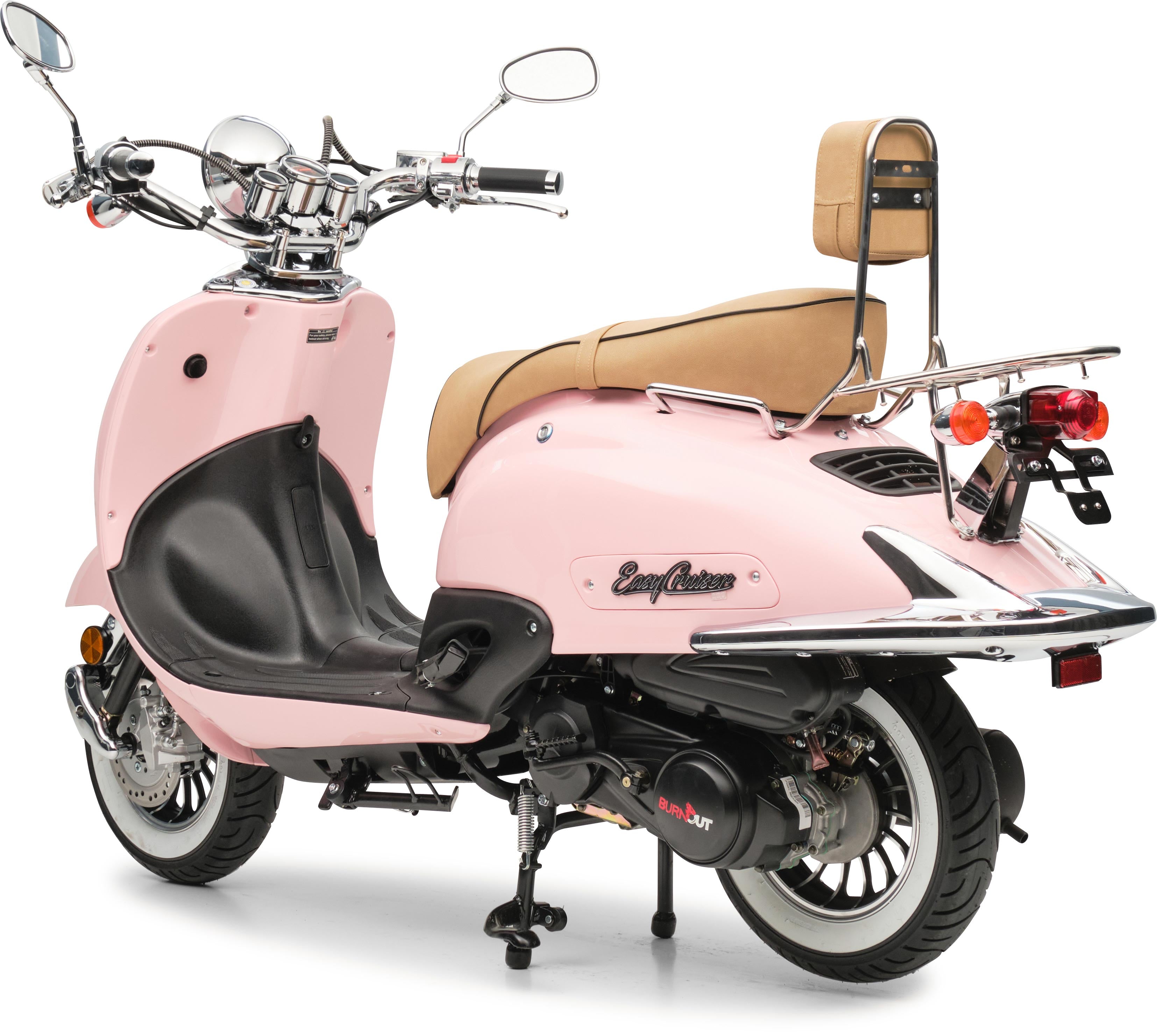 Retro Motorroller EasyCruiser Eco Rosa 50ccm