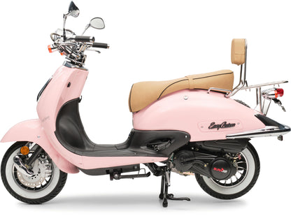 Retro Motorroller EasyCruiser Eco Rosa 50ccm