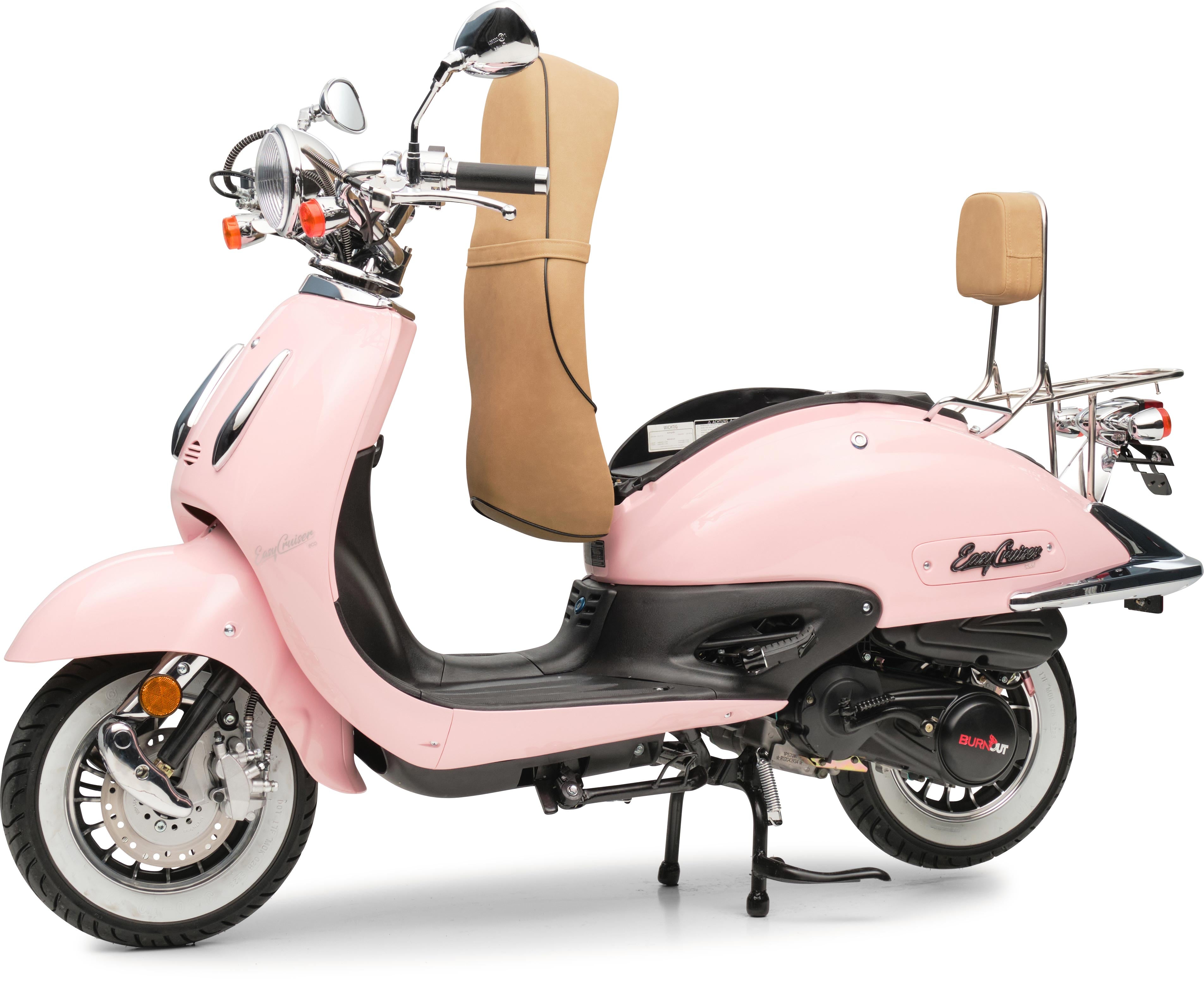 Retro Motorroller EasyCruiser Eco Rosa 50ccm