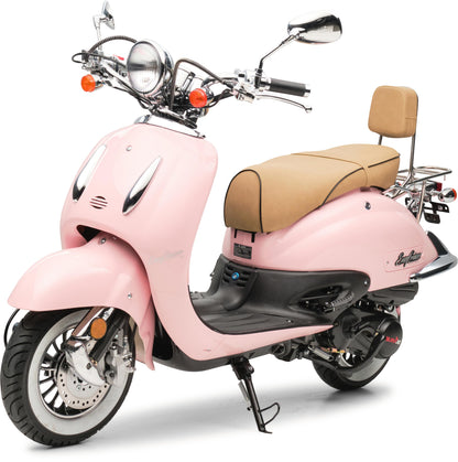 Retro Motorroller EasyCruiser Eco Rosa 50ccm