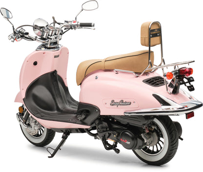 Retro Motorroller EasyCruiser Eco Rosa 50ccm